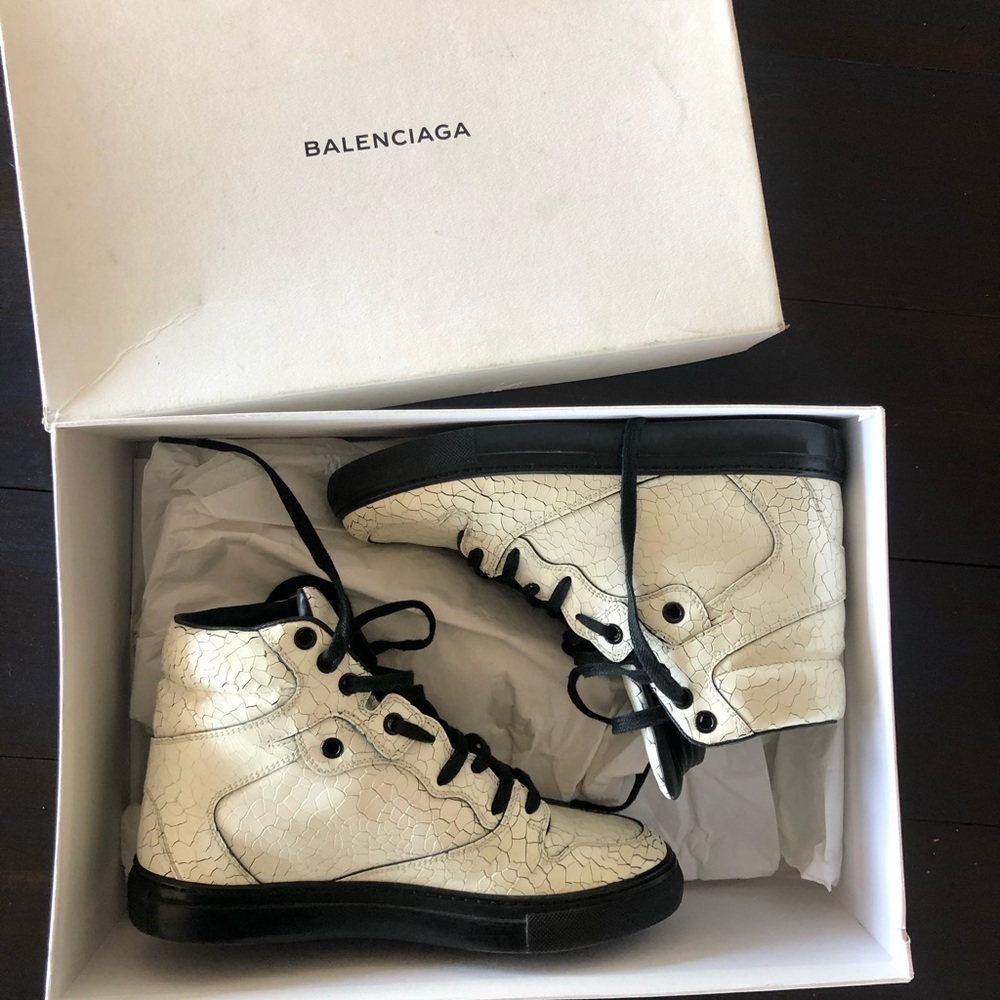 Balenciaga crocodile high tops